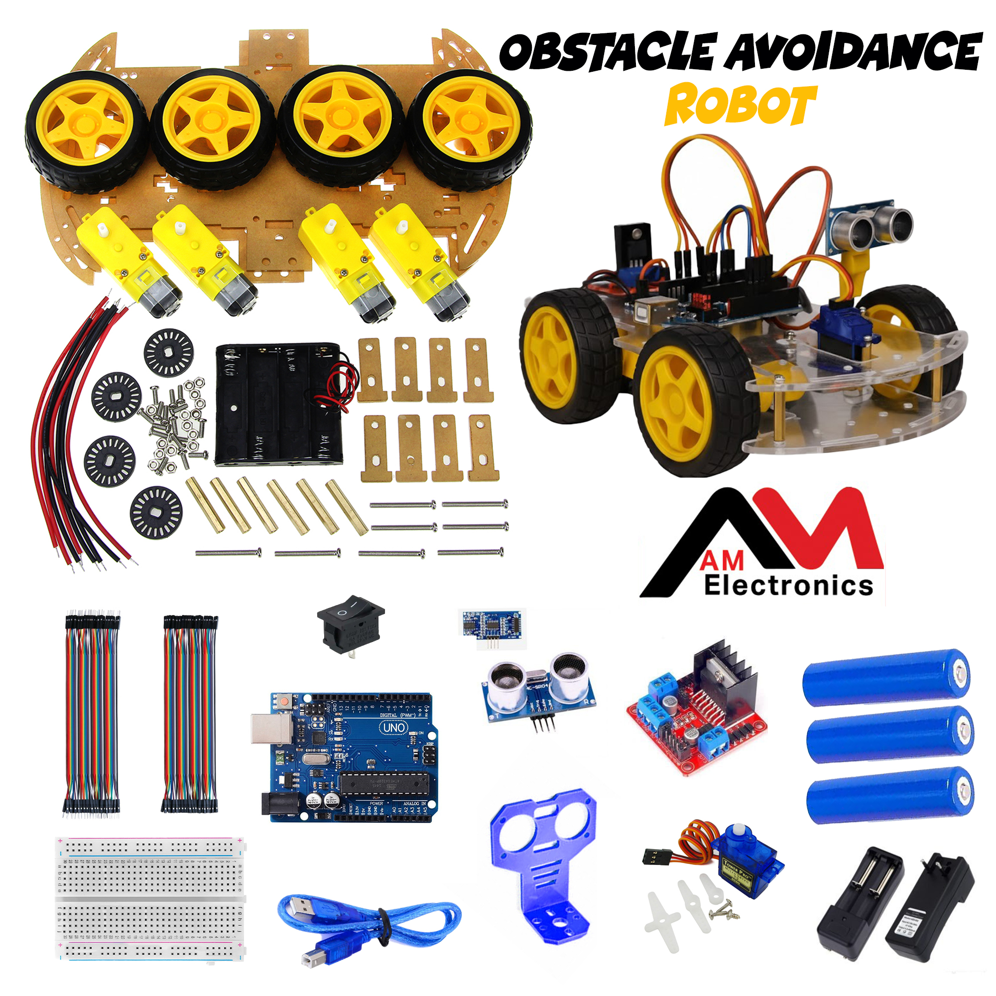 Obstacle Avoidance Robot car kit robot kit2